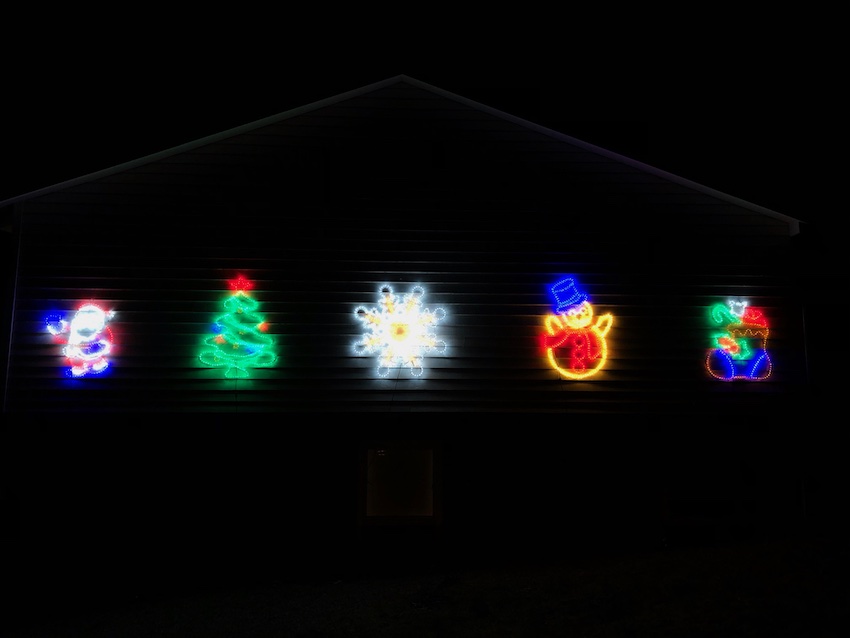 LED figurer julelys ute